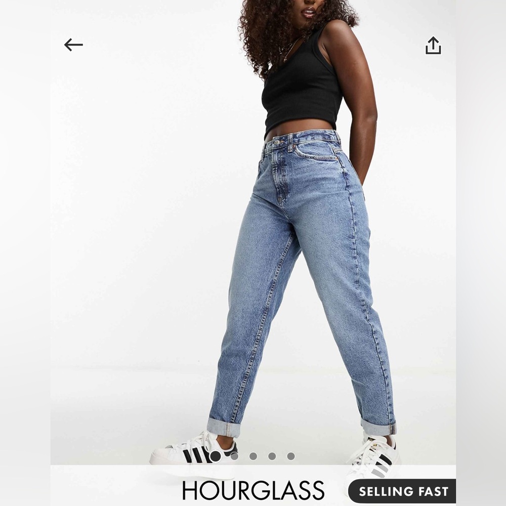 ASOS hourglass mom jeans - size 30/34